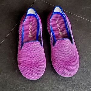 Rothy's Kids Purple Sparkle Shoe